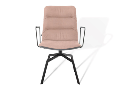 ARVA LIGHT - Swivel upholstered chair with armrests _ KFF