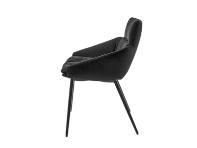 FAYE - Side chair with low armrests 4-leg-metal-frame conical _ KFF