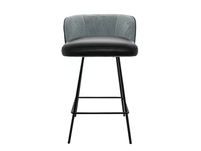 GAIA LINE - Counter stool with back and footrest _ KFF