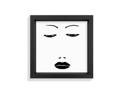 FACES VII - Ceramic tile with frame _ kiasmo