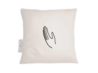 NOTES I - Square linen cushion _ kiasmo