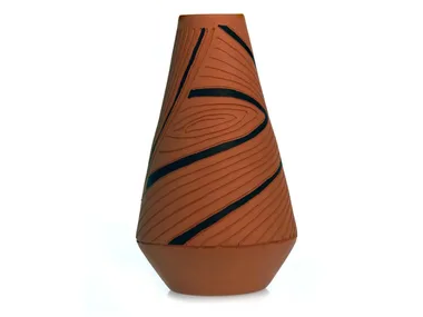 SPIRAL V - Terracotta vase _ kiasmo