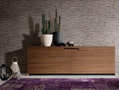 GRACE - Wooden sideboard with coplanar doors _ Kico