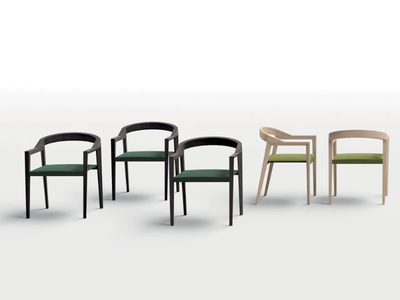 WOODY - Ash chair with armrests _ Kico