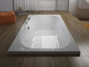 BOSSANOVA - Built-in hydromassage rectangular bathtub _ Kinedo