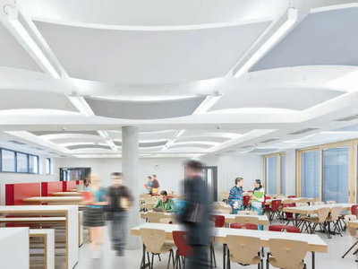 THERMATEX® Sonic arc - Acoustic ceiling clouds _ Knauf Ceiling Solutions