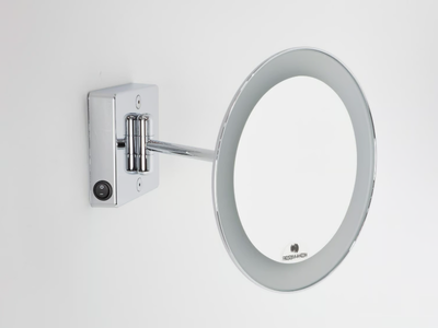 DISCOLO LED - Wall-mounted round shaving mirror with integrated lighting _ KOH-I-NOOR