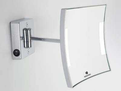 QUADROLO LED - Wall-mounted shaving mirror with integrated lighting _ KOH-I-NOOR