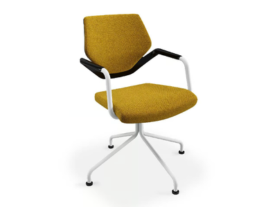 NOOK - Swivel trestle-based training chair with armrests _ König Neurath