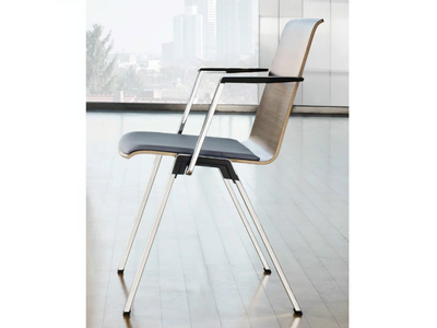 PUBLICA - Stackable chair with armrests _ König Neurath