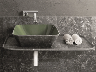 BOWL 6 - Countertop marble washbasin _ Kreoo