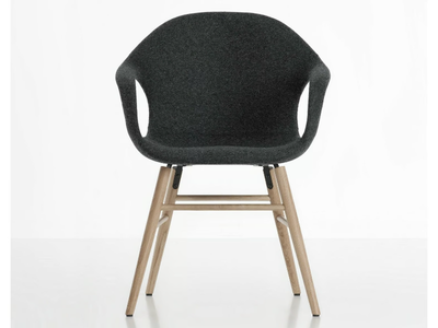 ELEPHANT UPHOLSTERED - Fabric chair with armrests _ Kristalia