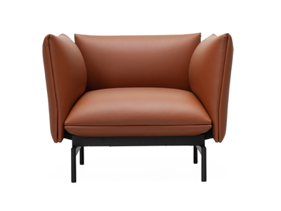 TENSO - Leather armchair with armrests _ Kristalia