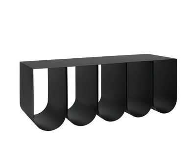 CURVED - Powder coated steel bench _ Kristina Dam Studio