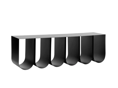 CURVED - Powder coated steel wall shelf _ Kristina Dam Studio