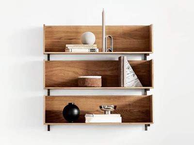 STACK WALL SHELF - Solid wood wall shelf _ Kristina Dam Studio