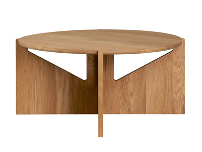 TABLE XL - Round wooden coffee table _ Kristina Dam Studio
