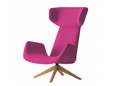 MYPLACE - Swivel wing armchair with headrest _ La Cividina