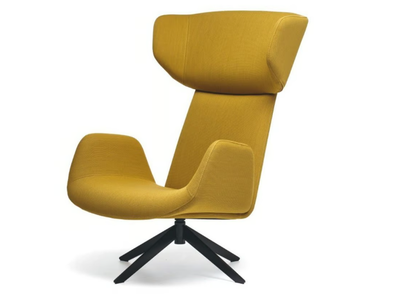 MYPLACE - Swivel wing armchair with headrest _ La Cividina