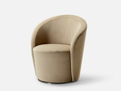 SPEAK EASY - Swivel armchair with fire retardant padding _ La Cividina