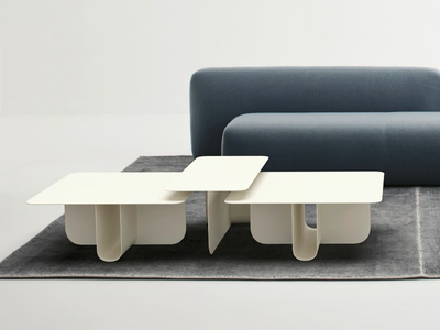 U - Aluminium side table _ La Cividina