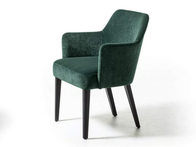 VELOUR - Fabric chair with armrests _ La Cividina