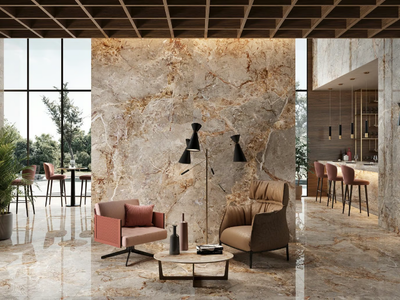 BRECCIA ARGENTUM - Porcelain stoneware wall/floor tiles with marble effect _ LA FABBRICA AVA
