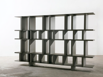 PYRITE - Double-sided modular wooden bookcase _ La Manufacture