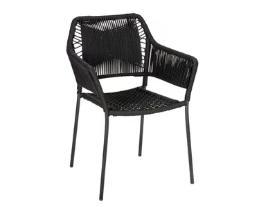 AMAYA - Steel garden chair with armrests _ Lambert