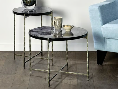 BATURA - Round glass coffee table _ Lambert