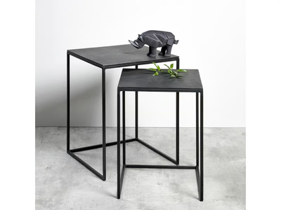 DAGNY - Square aluminium coffee table _ Lambert
