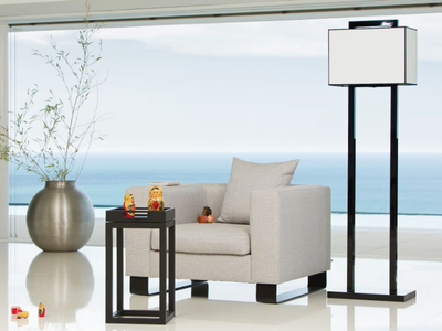 MARVIN - Fabric armchair with armrests _ Lambert