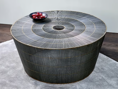 THOBAN - Round wire mesh coffee table _ Lambert