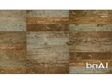 LEGNO NOCE - Technical porcelain flooring with wood effect _ land porcelanico