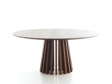 ARIA - Round solid wood dining table _ Lando