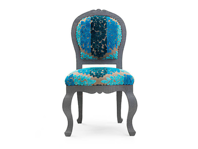 DAMA - Upholstered solid wood chair _ Lando
