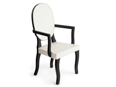 GAUCHA - Medallion solid wood chair with armrests _ Lando