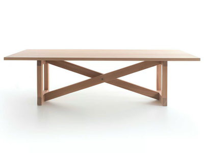 ODE - Rectangular solid wood dining table _ Lando