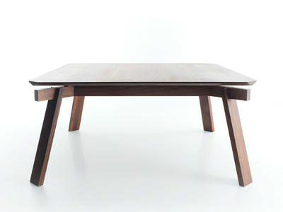 VERSO QUADRO - Square solid wood dining table _ Lando