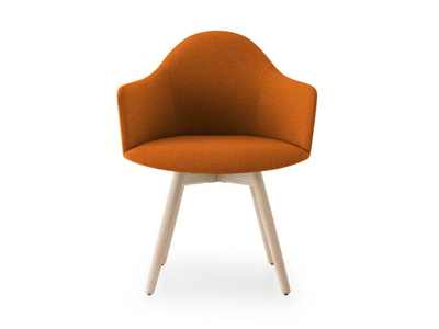 EDIT - Upholstered fabric chair with armrests _ Lapalma