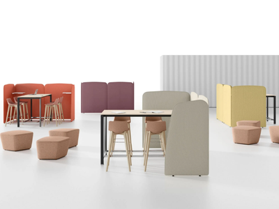 5TH ELEMENT - Fabric office screen _ Las Mobili