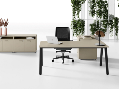 5TH ELEMENT - Height-adjustable L-shaped executive desk _ Las Mobili