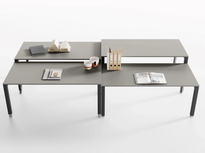 5TH ELEMENT - Height-adjustable rectangular office desk _ Las Mobili