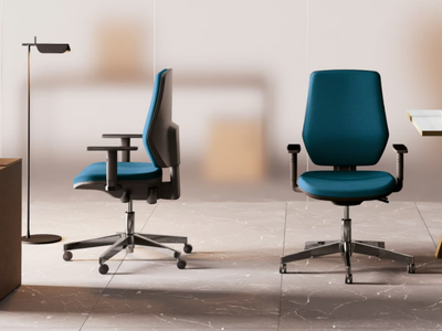 CAST - Height-adjustable fabric office chair with armrests _ Las Mobili