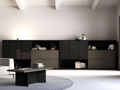 ELITE - Office storage unit with hinged doors _ Las Mobili