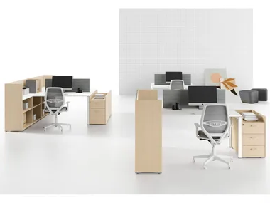 OXI TREND - Sectional office desk with drawers _ Las Mobili