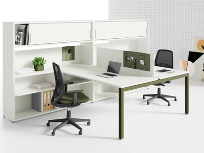 OXI TREND - Sectional office desk with shelves _ Las Mobili