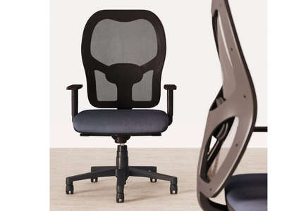 SISTEMA - Height-adjustable mesh office chair with armrests _ Las Mobili