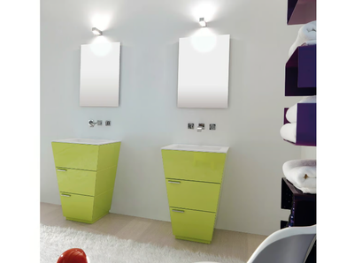 LIBECCIO 10 - Vanity unit with drawers _ LASA IDEA