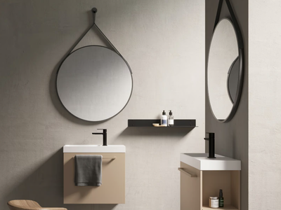 MAKE 23 - Wall-mounted wooden vanity unit with drawers _ LASA IDEA